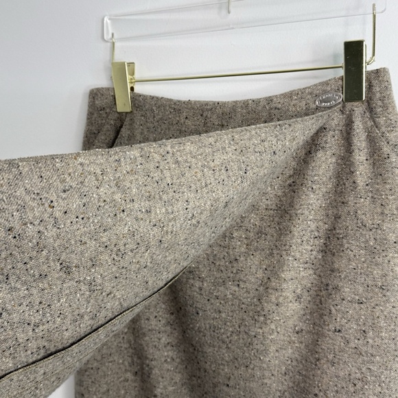 CHANEL Pencil Skirt Beige Knee Length Size 38 100% Cashmere Designer Classic - Picture 2 of 13